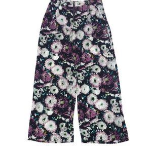 BCBGMaxAzria Black Floral Pants XS